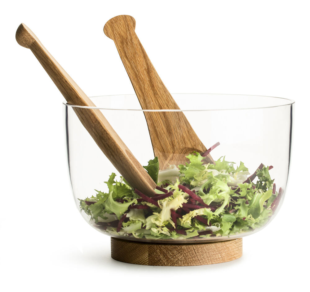 Nature salad servers tall, 2-pcs
