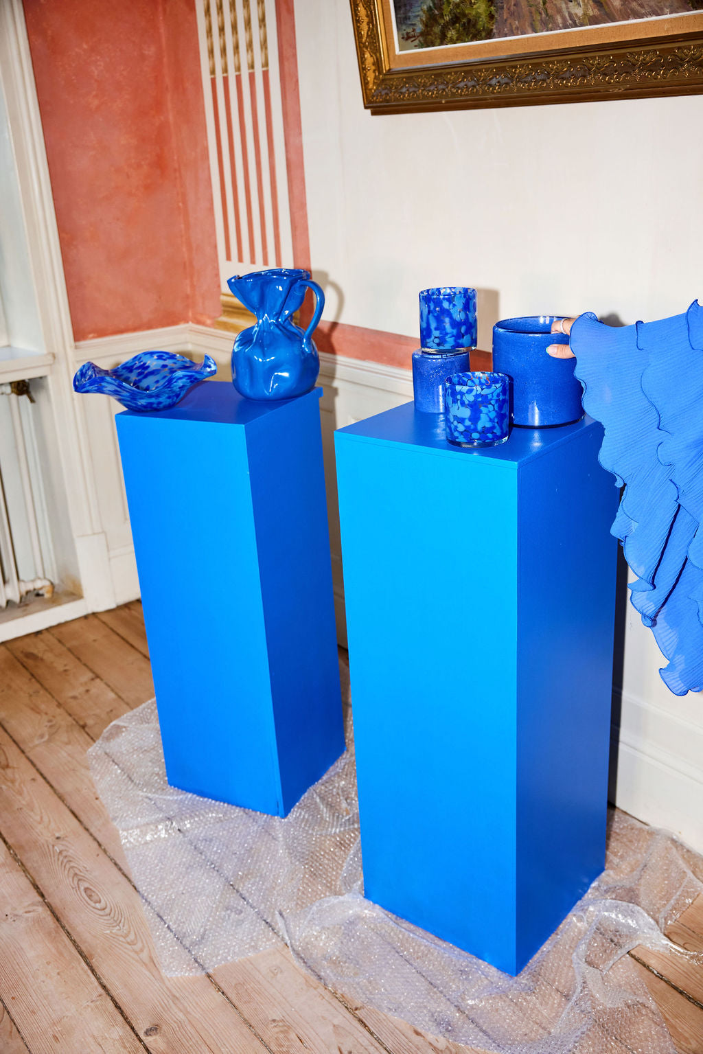 Candle holder Calore M (Blue)