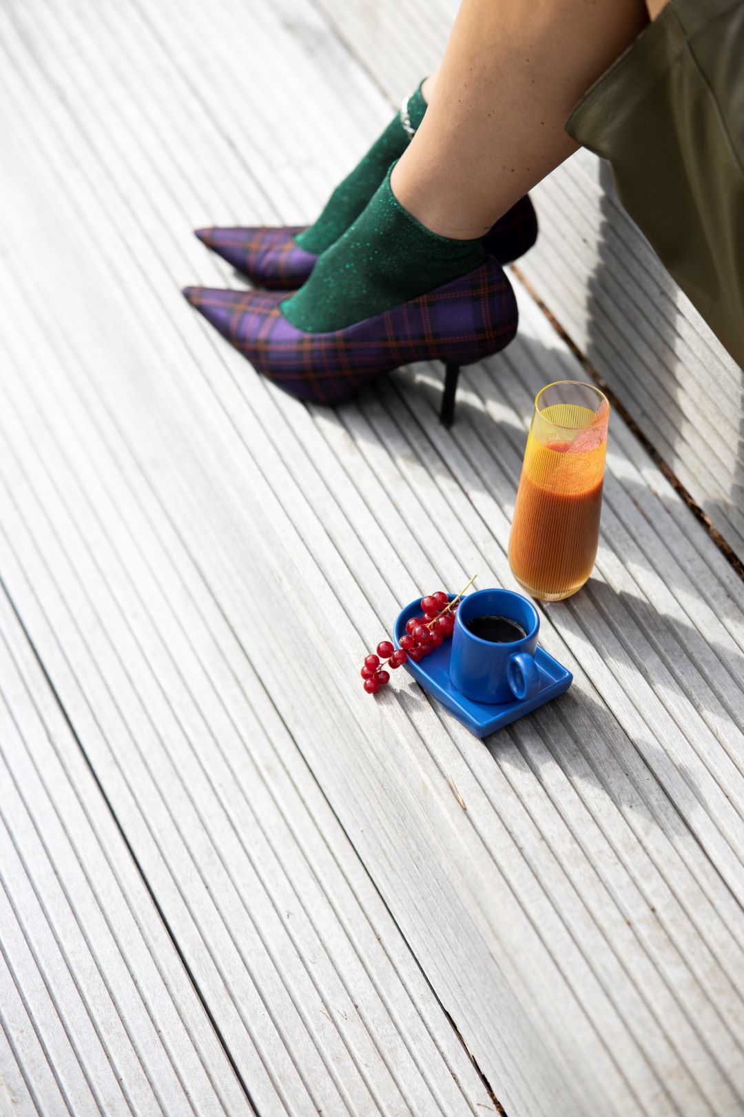 Espresso cup and plate Niki (Blue)