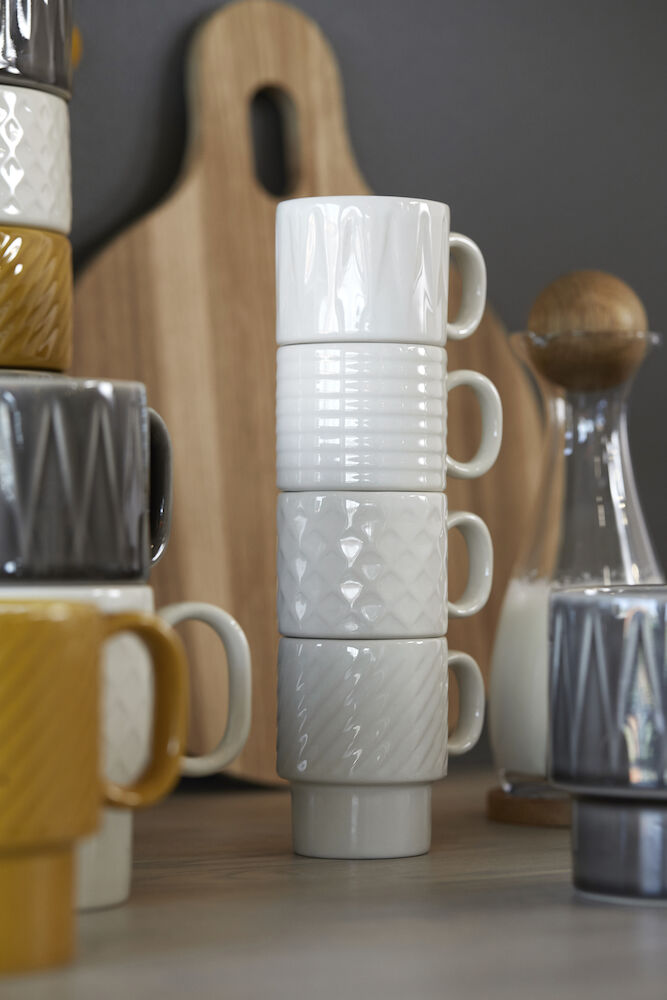 Coffee & More espresso mug, 4-pcs (White)
