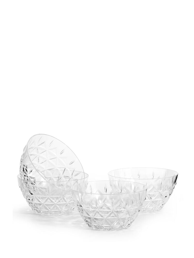 Picnic Juni bowl small, 4-pcs (Clear)