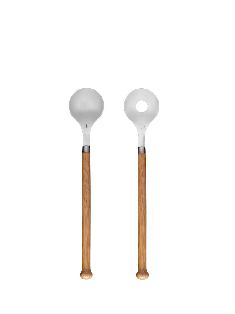 Nature salad servers, 2-pcs