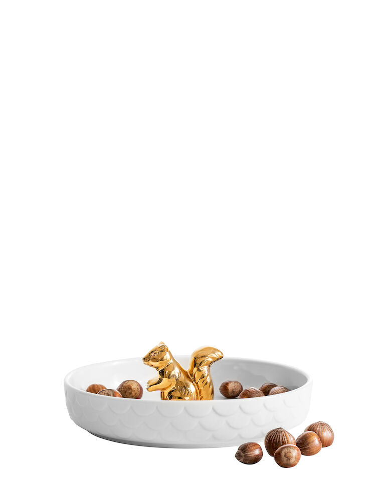 Squirrel serving bowl