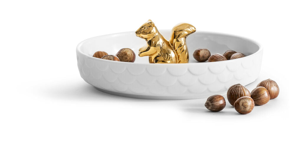 Squirrel serving bowl