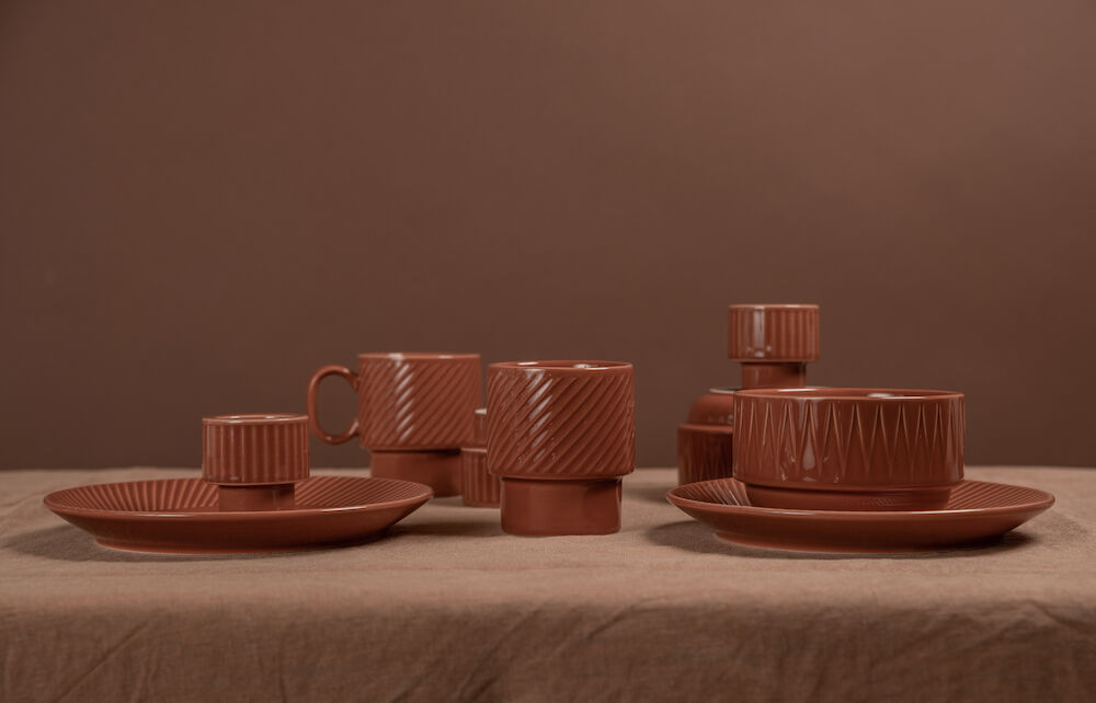 Coffee & More side plate (Terracotta)