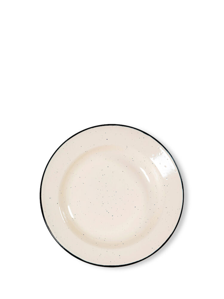 Doris enamel plate (Beige)