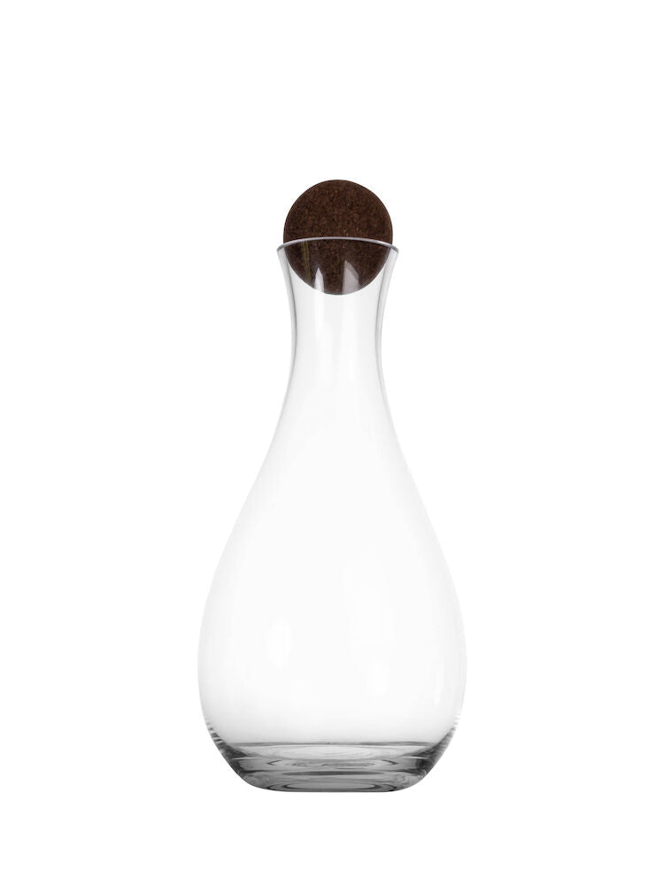 Nature wine carafe with cork stopper