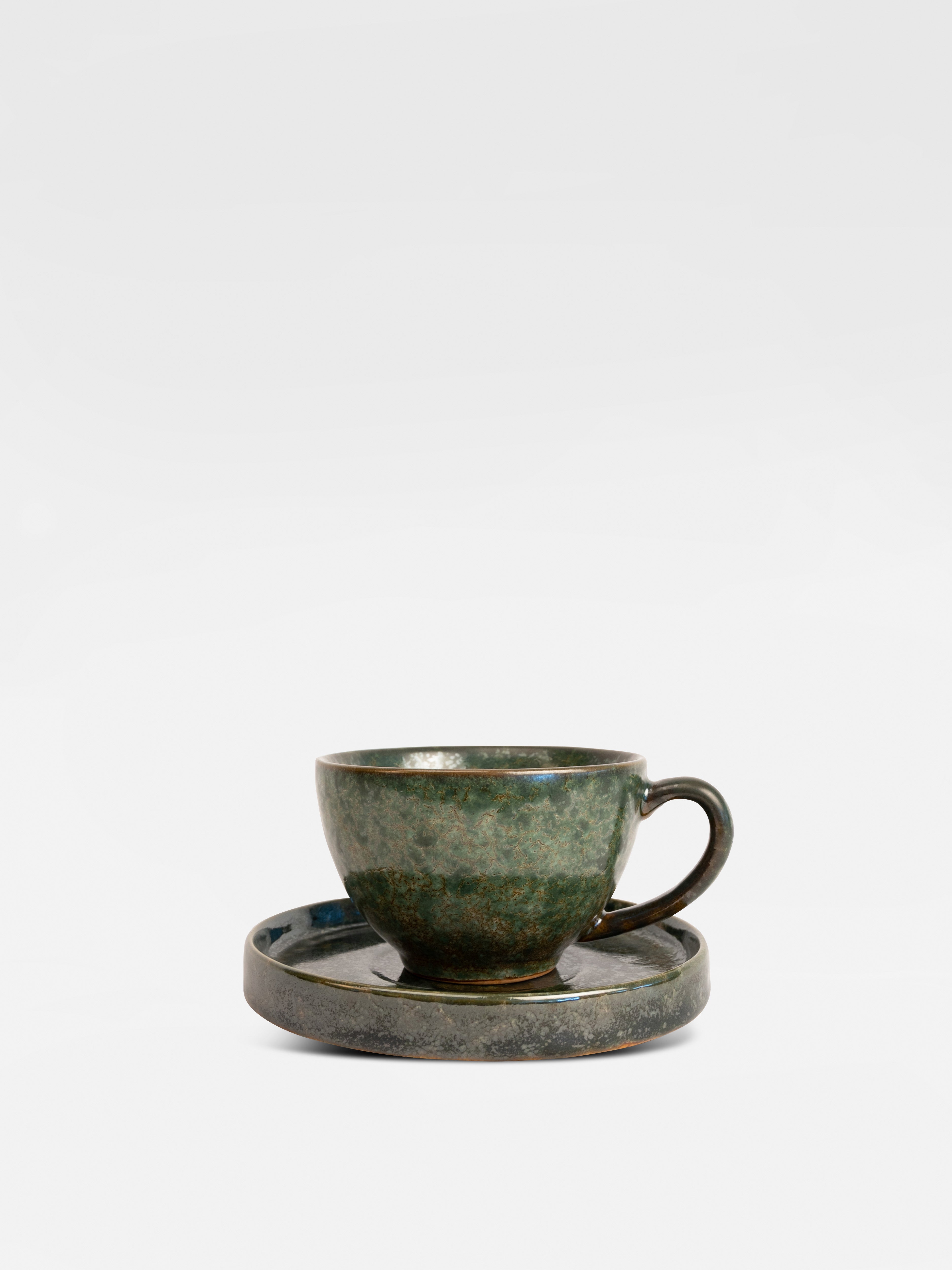 Mug and plate Jade (Green)