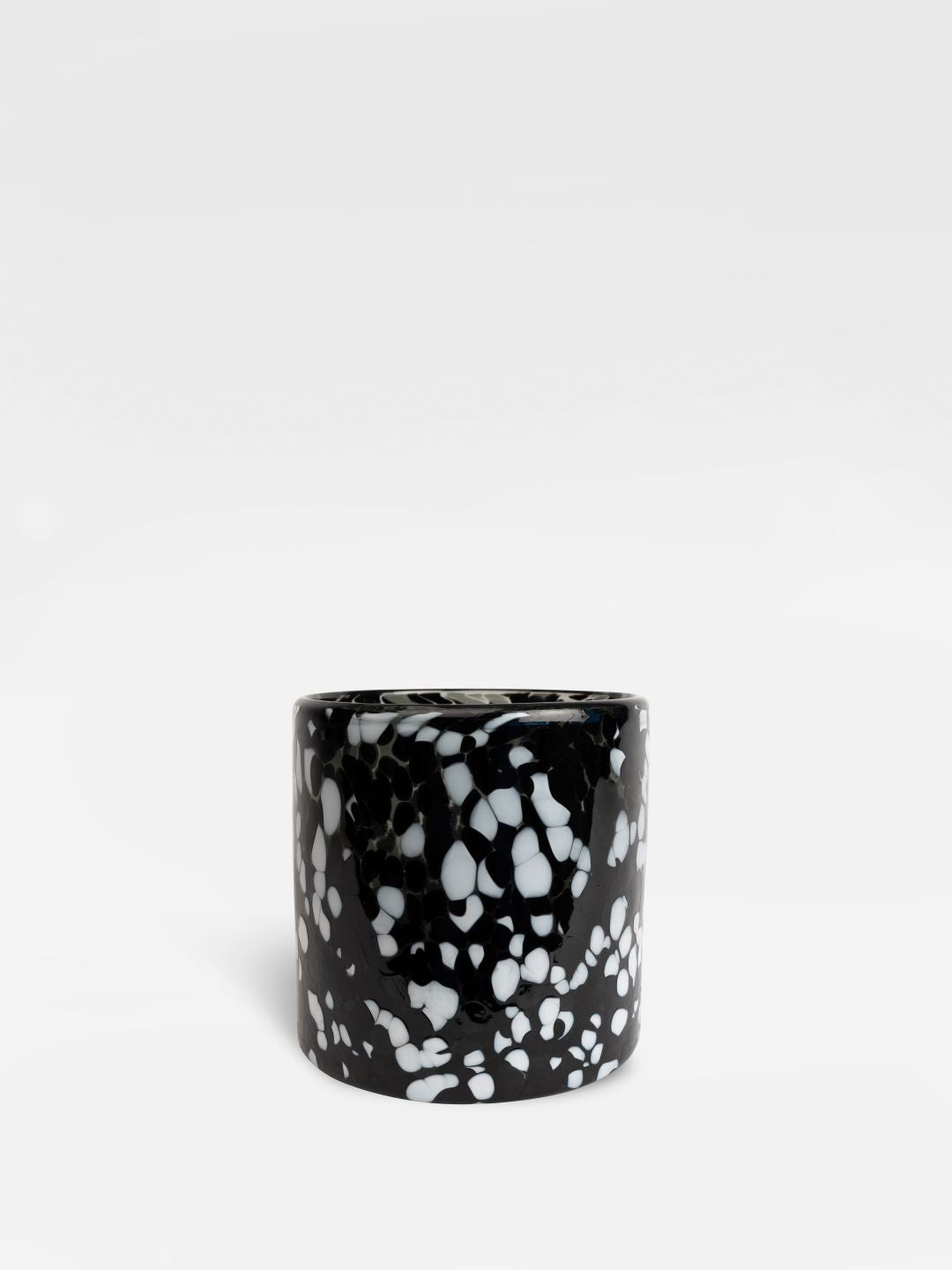 Candle holder Calore M (Black/white)