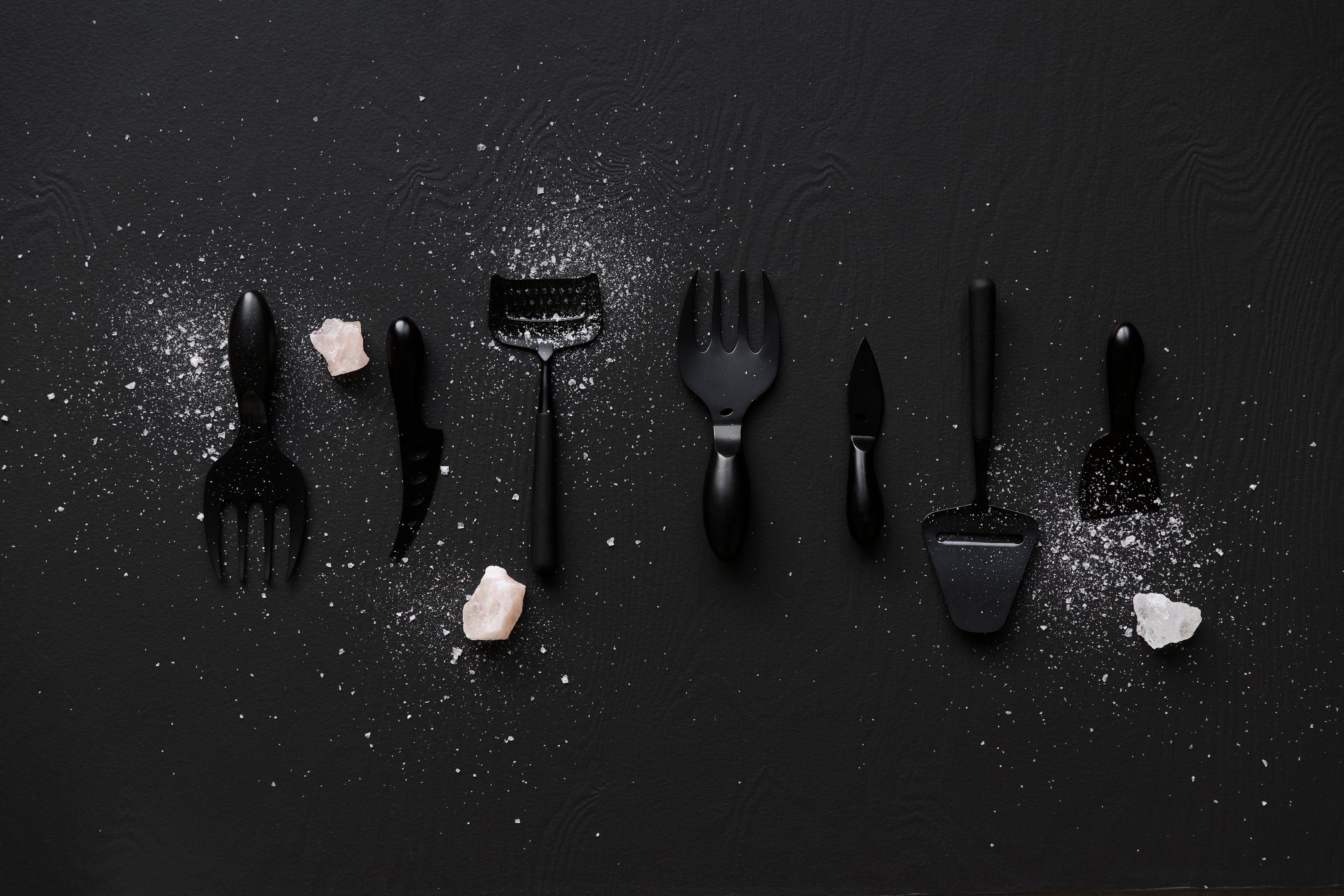 Salad server set Insalata (Black)