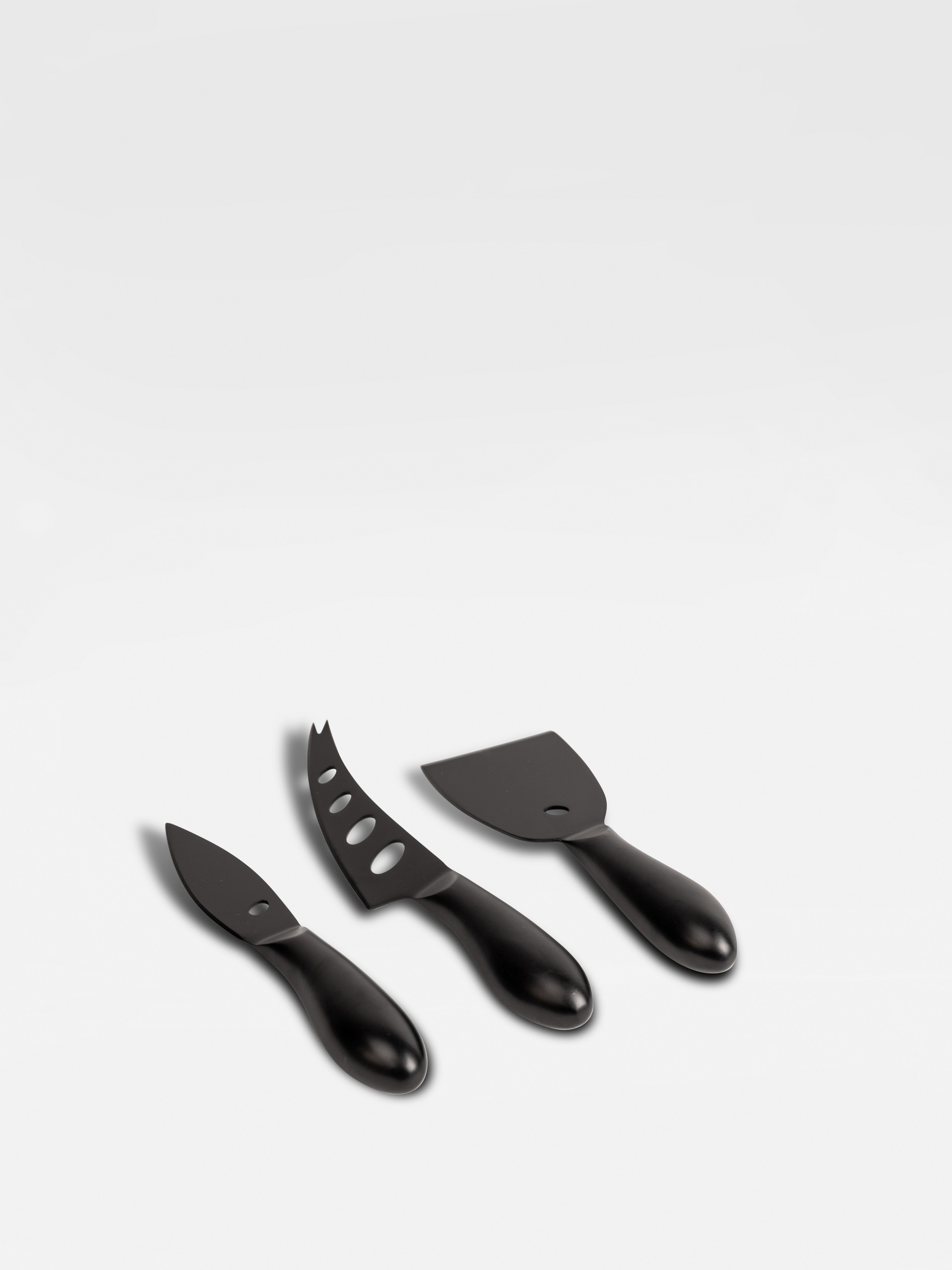 Cheese knife set Formaggio (Black)