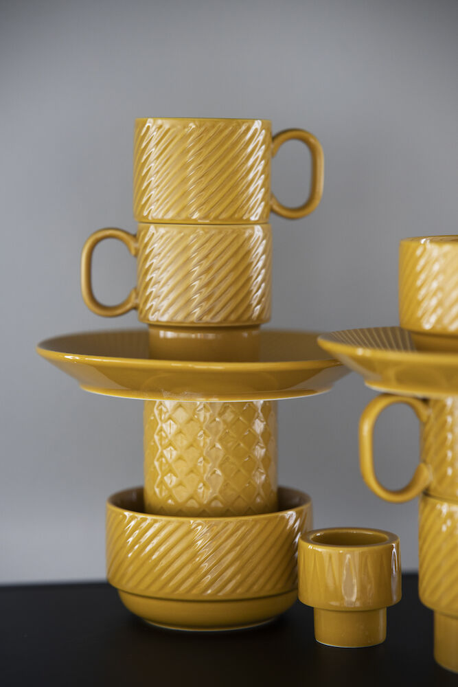 Coffee & More tea mug (Yellow)