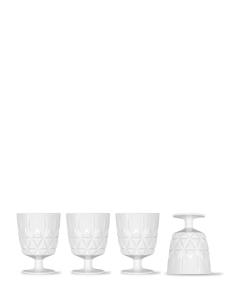 Picnic Juni glass, 4-pcs (White)