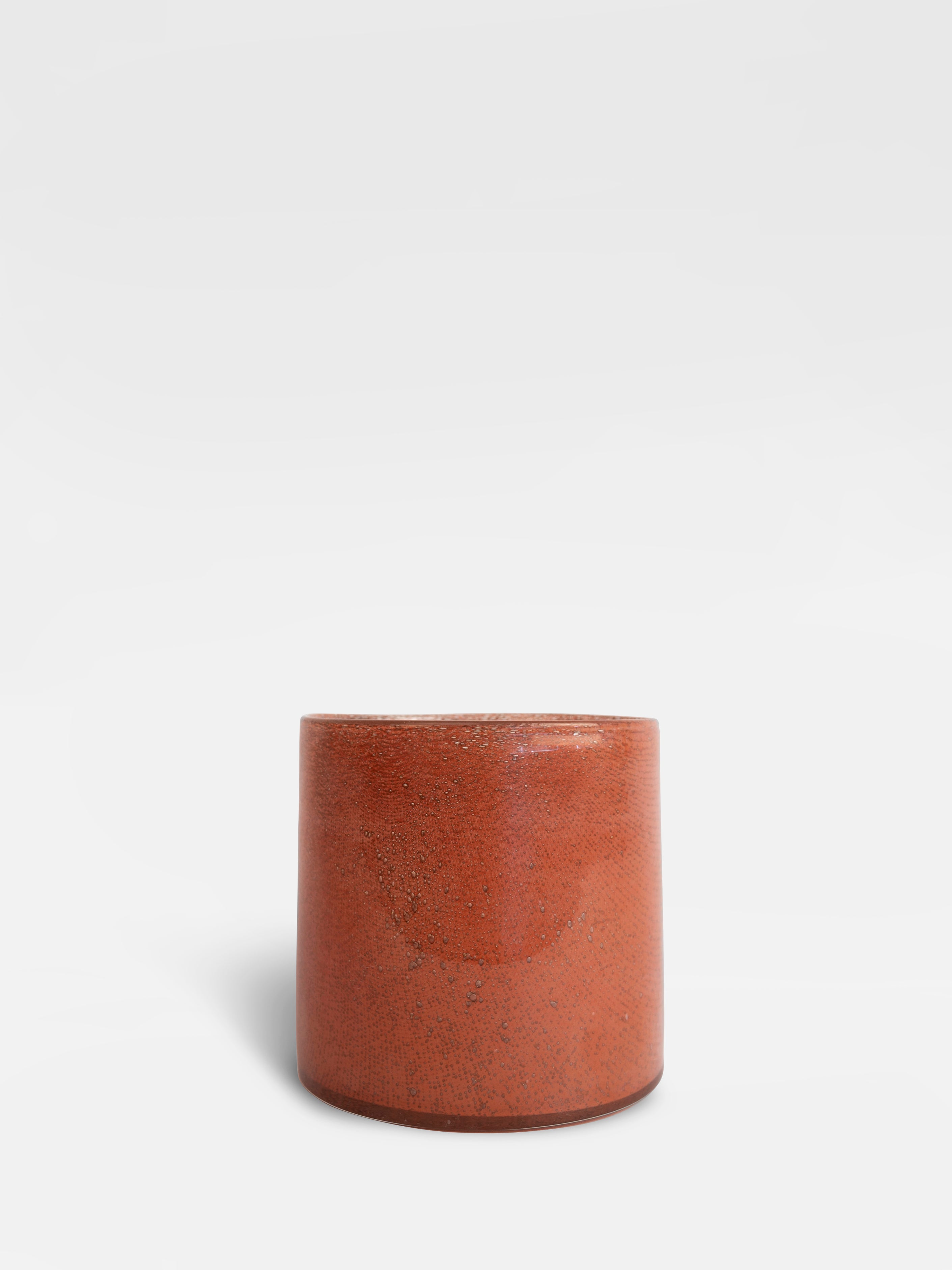 Candle holder Calore M (Rusty red)