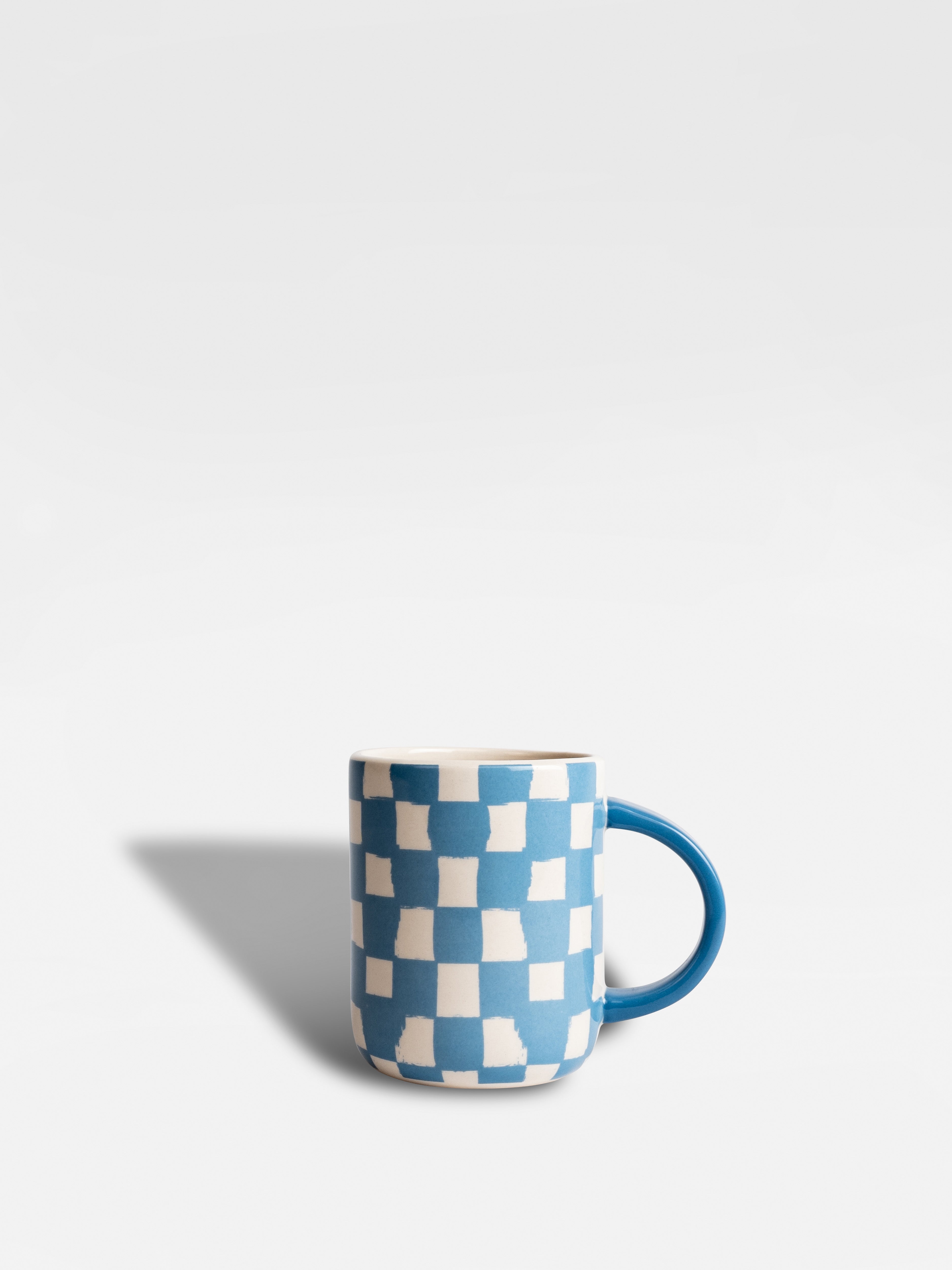 Mug Liz check (Blue/white)