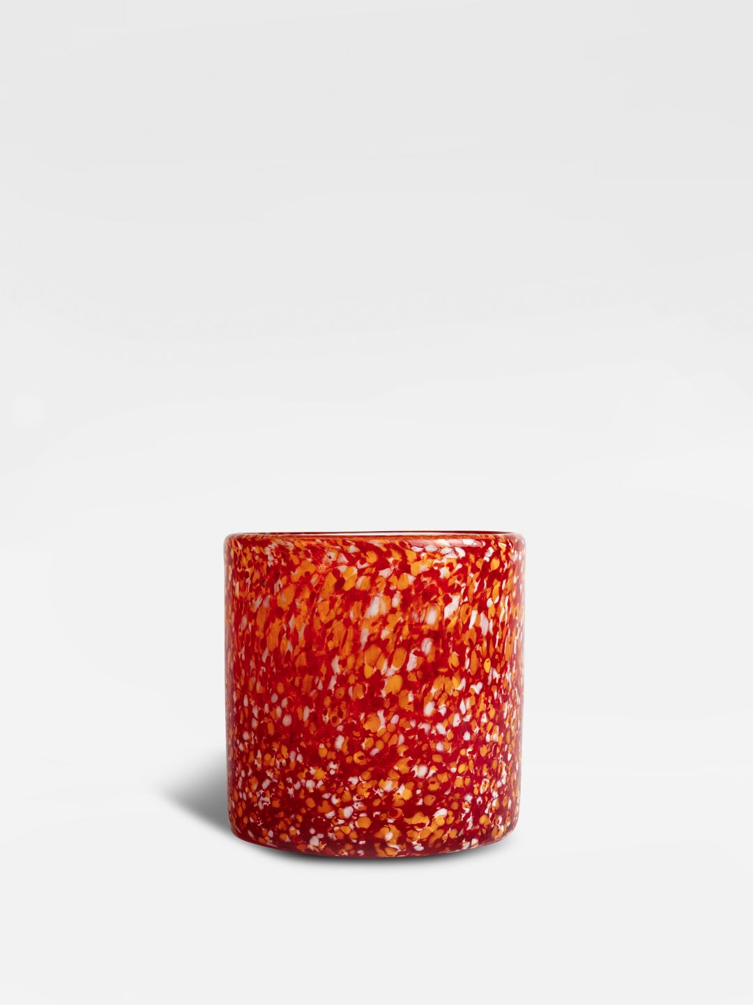 Candle holder Calore M (Red/orange)